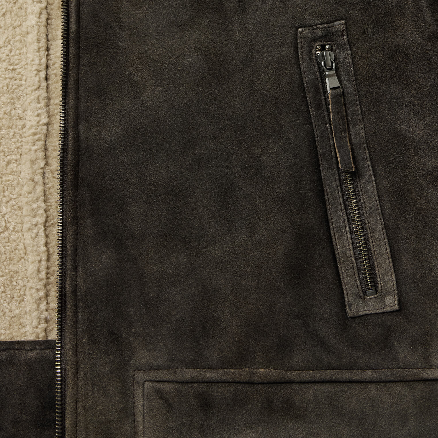 Suede Hooded Jacket Brown | Stetson Men