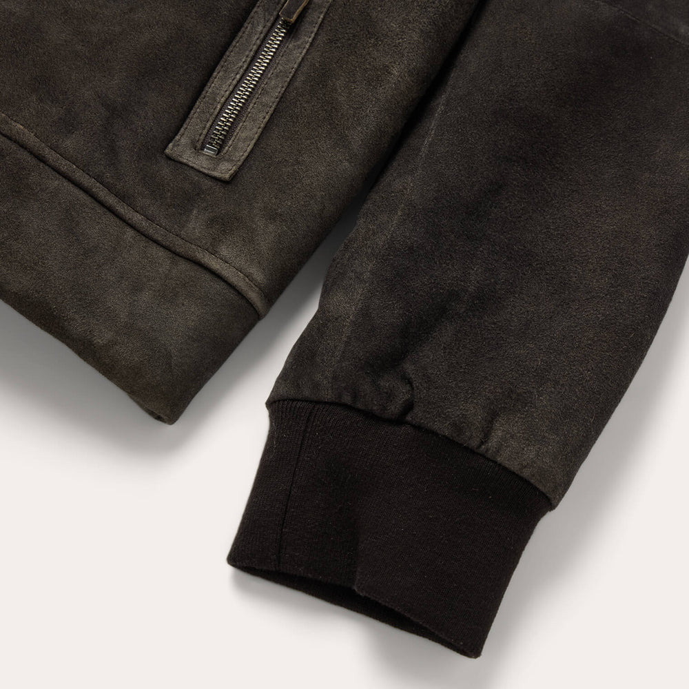 Suede Hooded Jacket Brown | Stetson Men