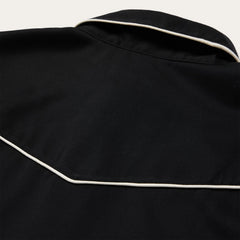 Vintage Piped Western Shirt Black | Stetson Men