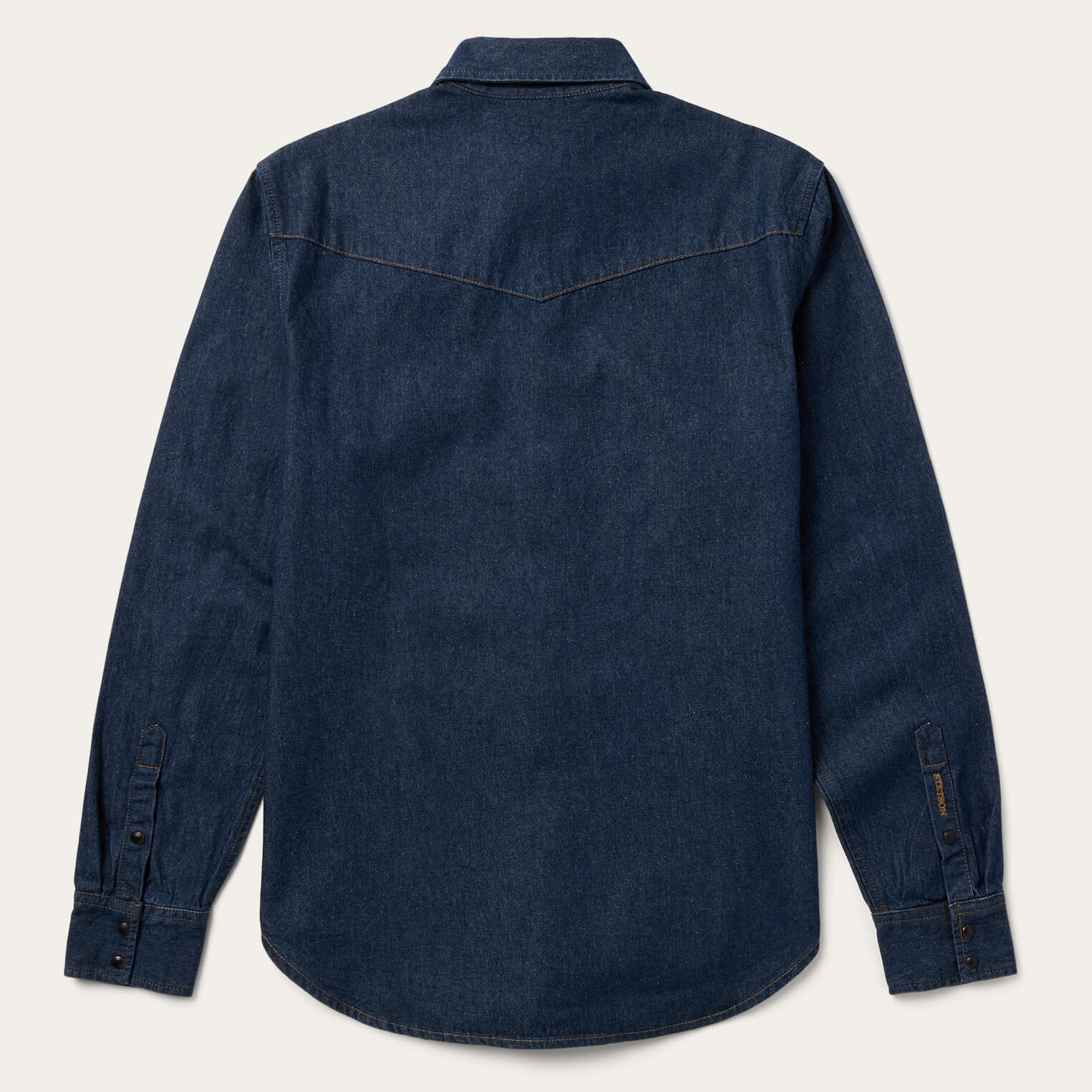 Boot Stitch Raw Denim Shirt Blue | Stetson Men