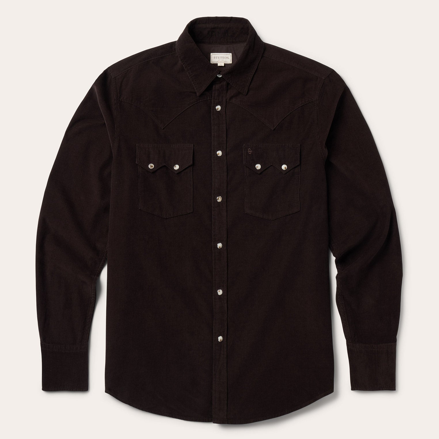 Corduroy Western Shirt Brown | Stetson Men