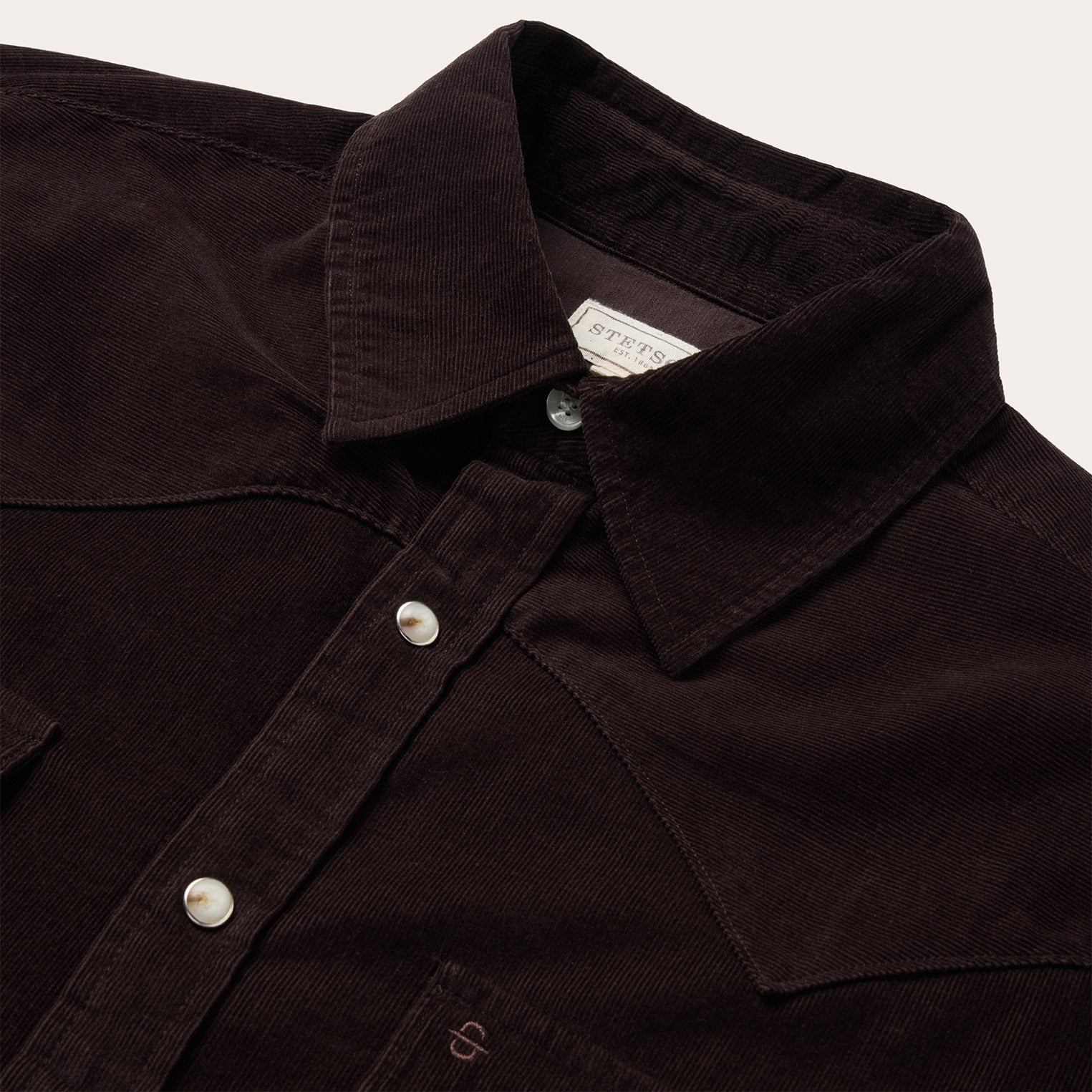 Corduroy Western Shirt Brown | Stetson Men