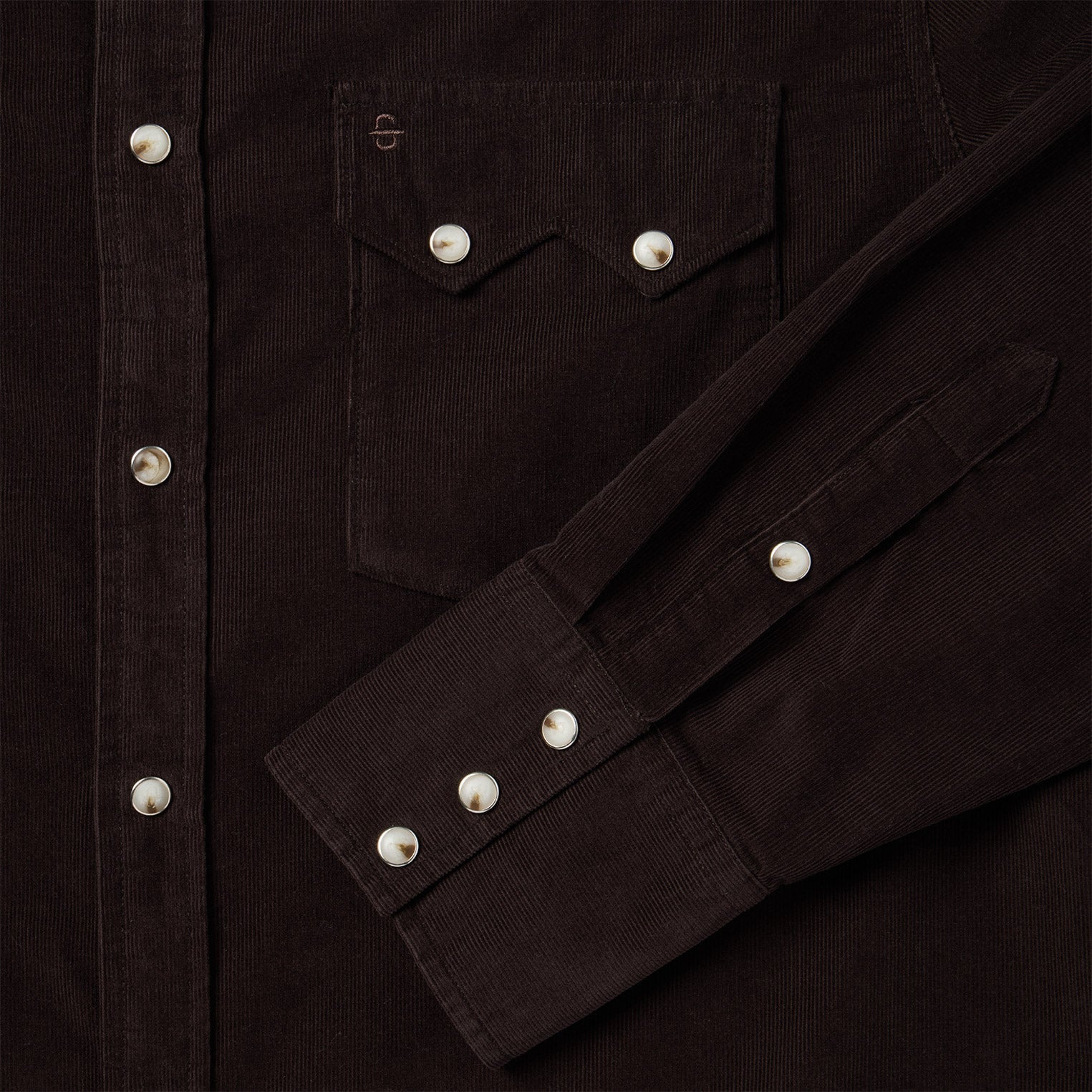 Corduroy Western Shirt Brown | Stetson Men