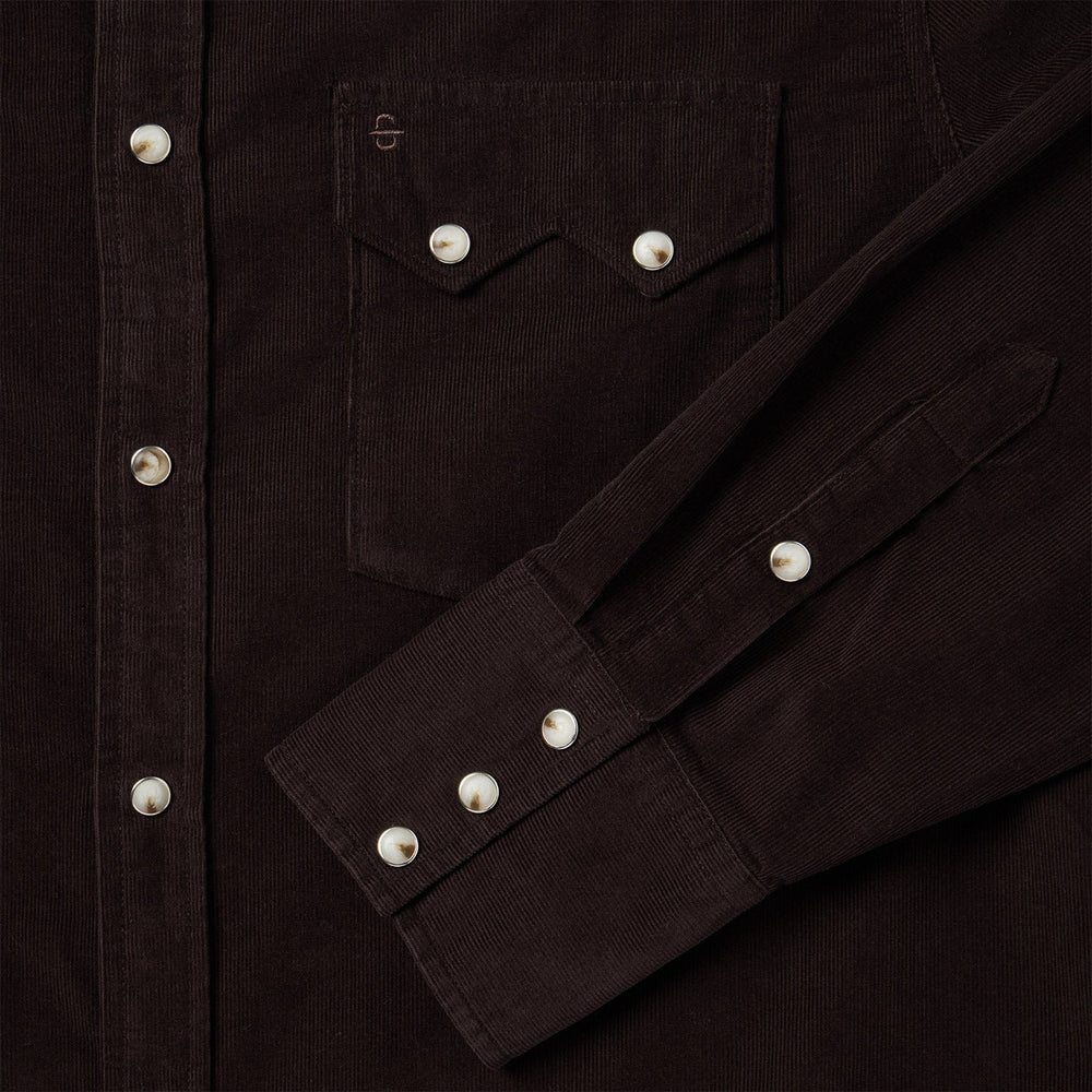 Corduroy Western Shirt Brown | Stetson Men