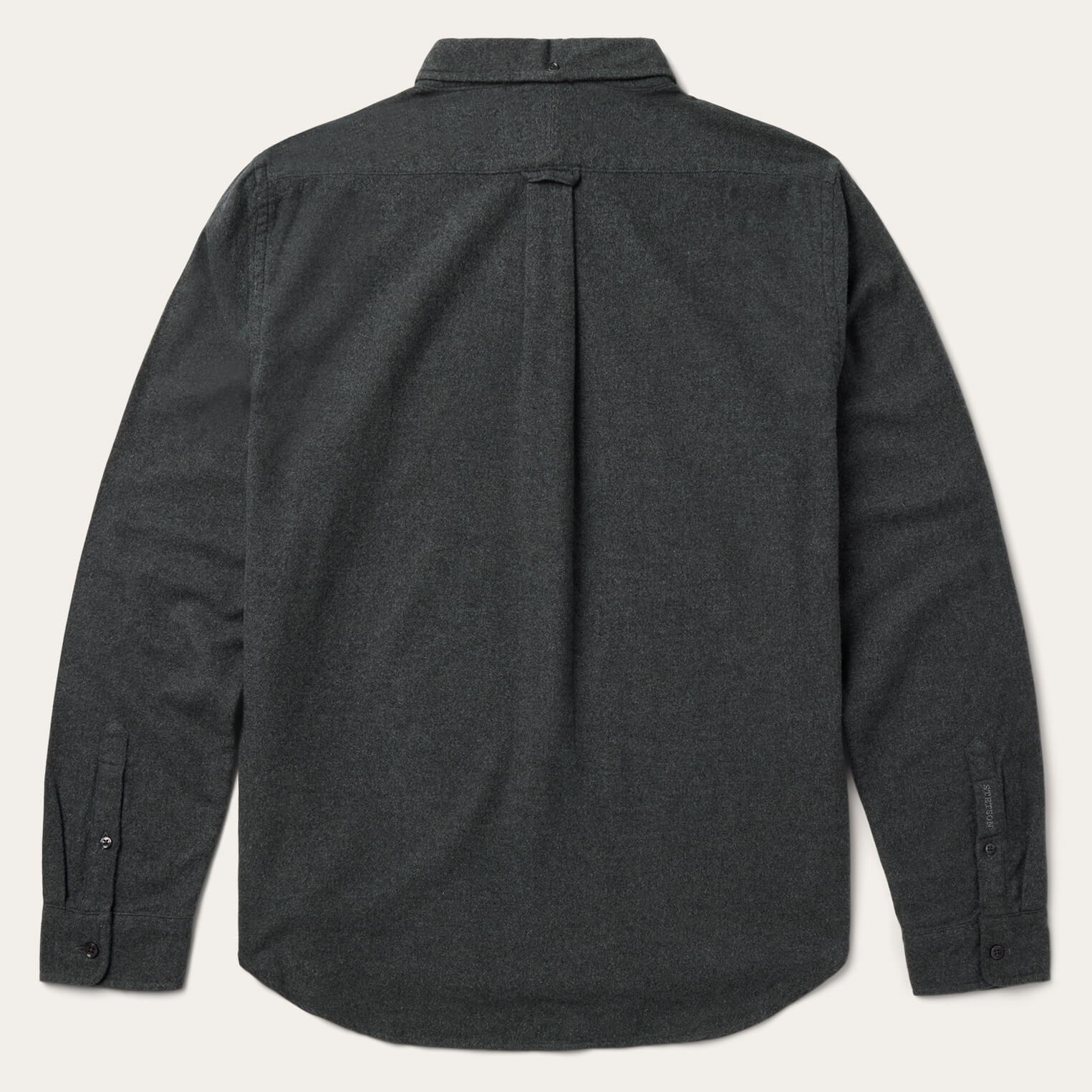 Heathered Flannel Button-Down Shirt Grey | Stetson Men