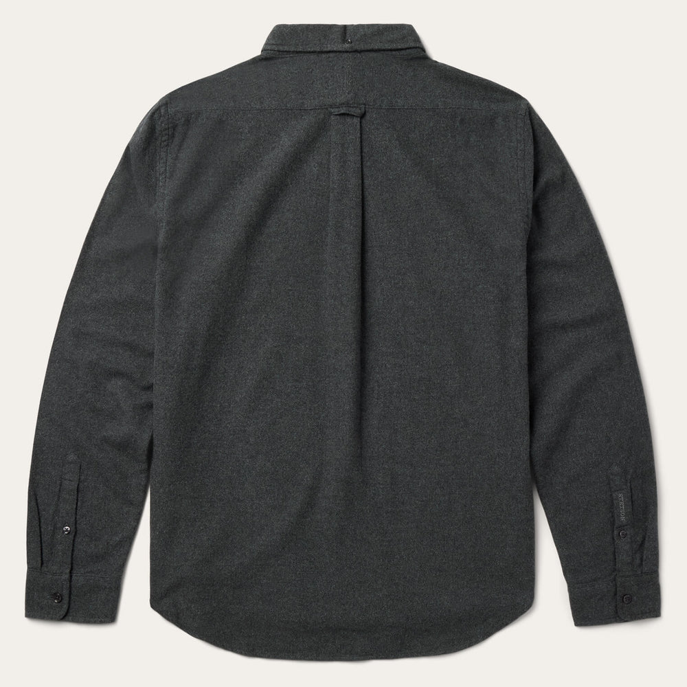 Heathered Flannel Button-Down Shirt Grey | Stetson Men