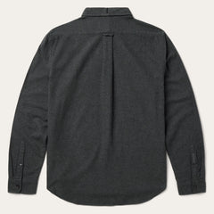 Heathered Flannel Button-Down Shirt Grey | Stetson Men