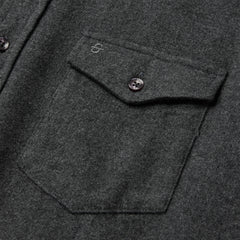 Heathered Flannel Button-Down Shirt Grey | Stetson Men