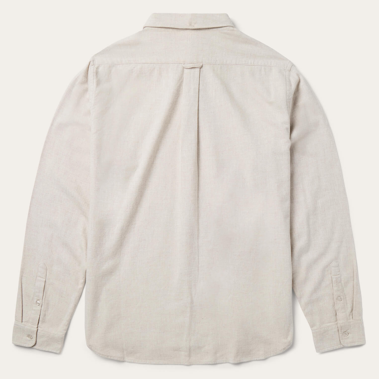 Heathered Flannel Button-Down Shirt White | Stetson Men