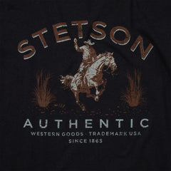 Stetson Authentic Graphic Tee Black | Stetson Men
