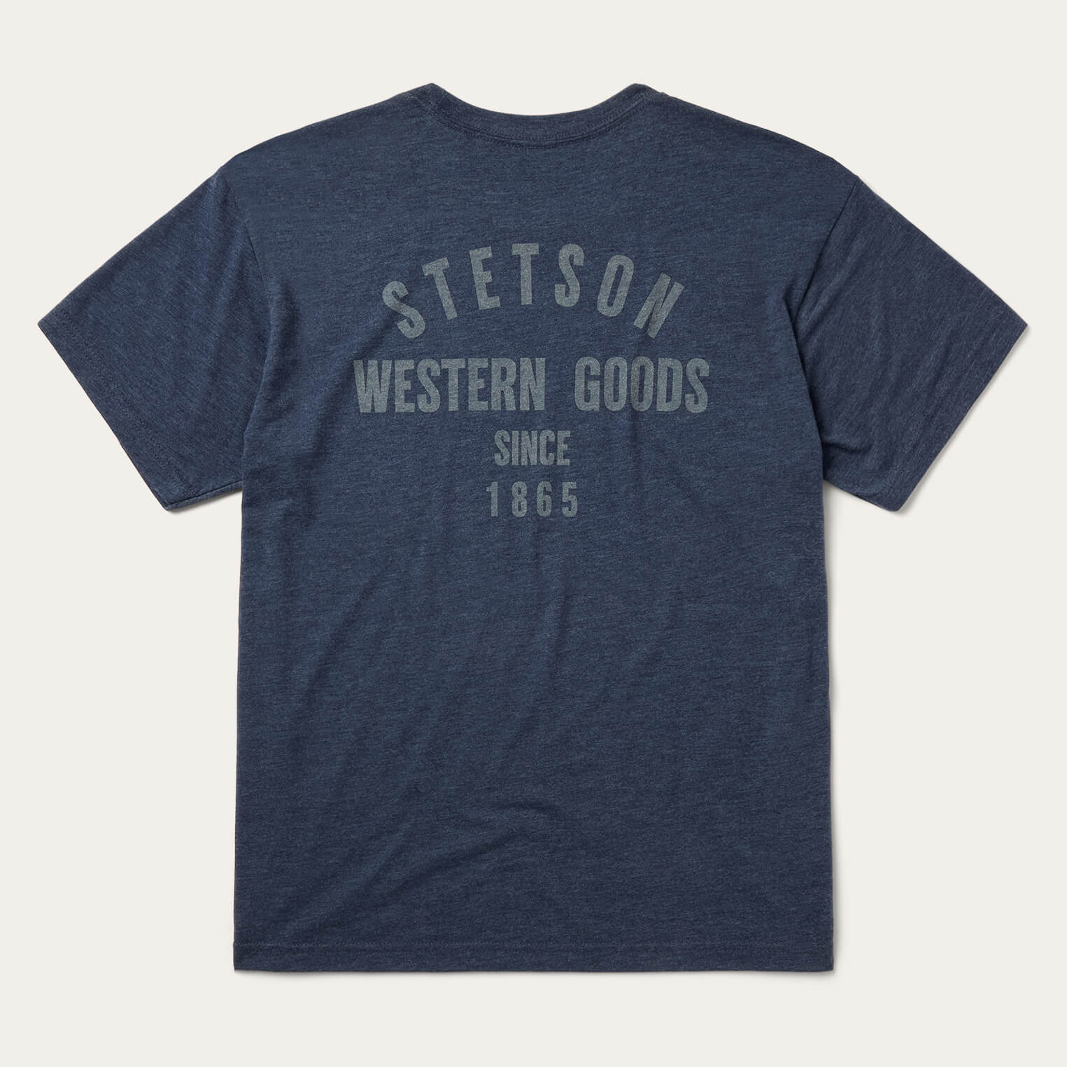 Western Goods Graphic Tee Blue | Stetson Men
