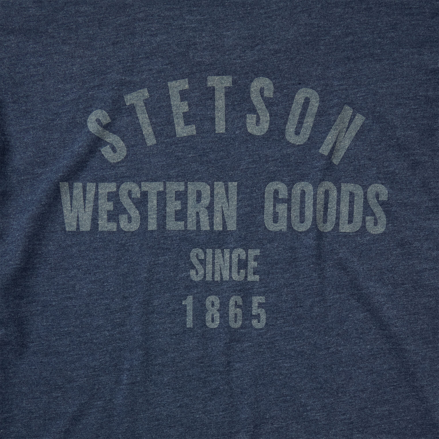 Western Goods Graphic Tee Blue | Stetson Men