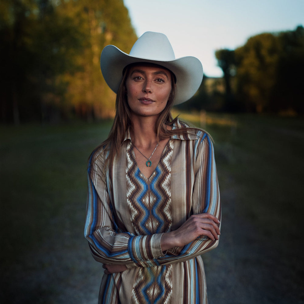 Sand Serape Print Dress Tan | Stetson Women