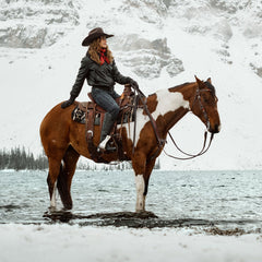 Leather Bomber Jacket Black | Stetson Women