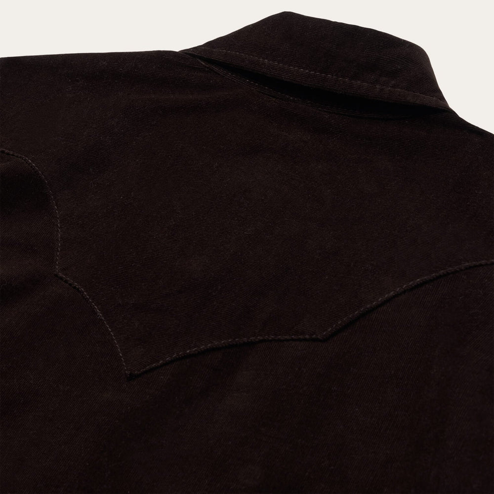 Corduroy Denim Western Shirt Brown | Stetson Women