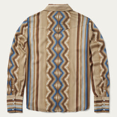 Sand Serape Print Shirt Tan | Stetson Women