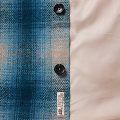 Wool Plaid Shirt Jacket Blue | Stetson Men