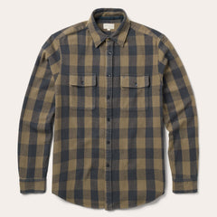 Buffalo Check Flannel Shirt Brown | Stetson Men