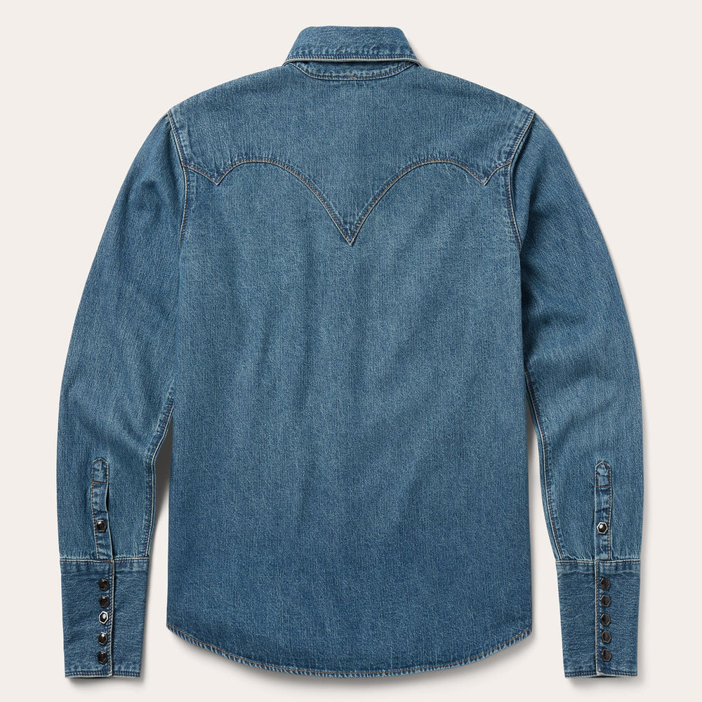 Chocolate Snap Western Denim Shirt Blue | Stetson Women