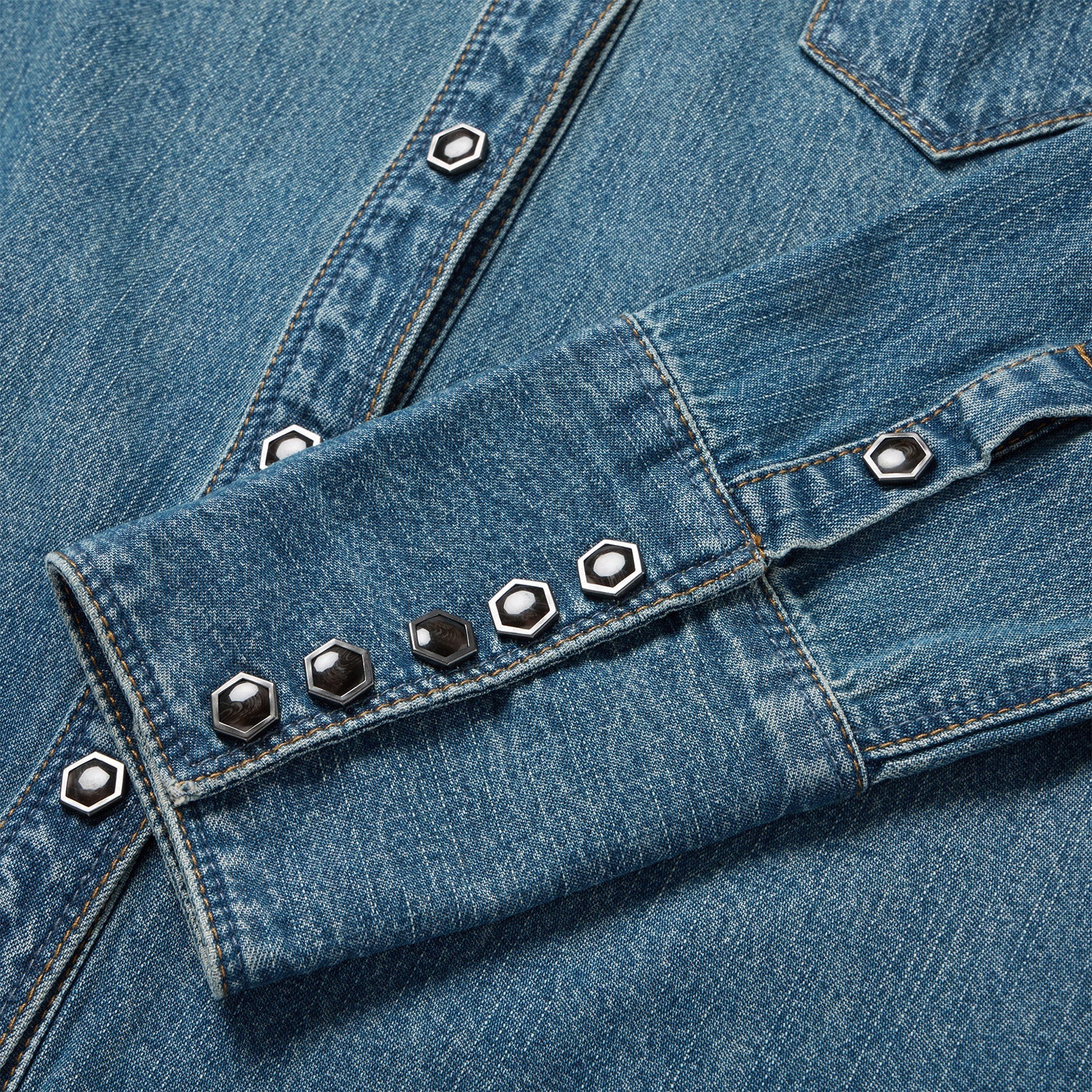 Chocolate Snap Western Denim Shirt Blue | Stetson Women