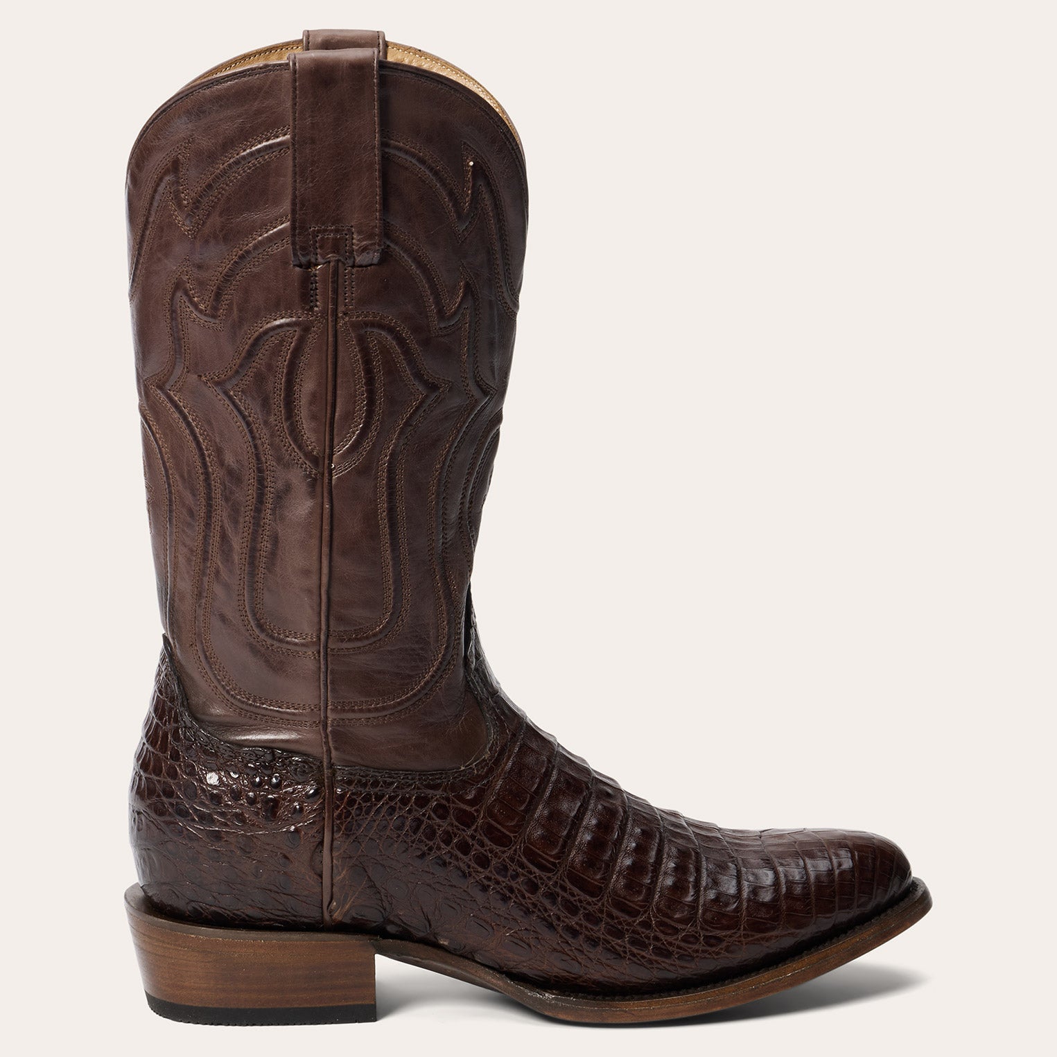 Holliday Caiman Boots Tobacco | Stetson