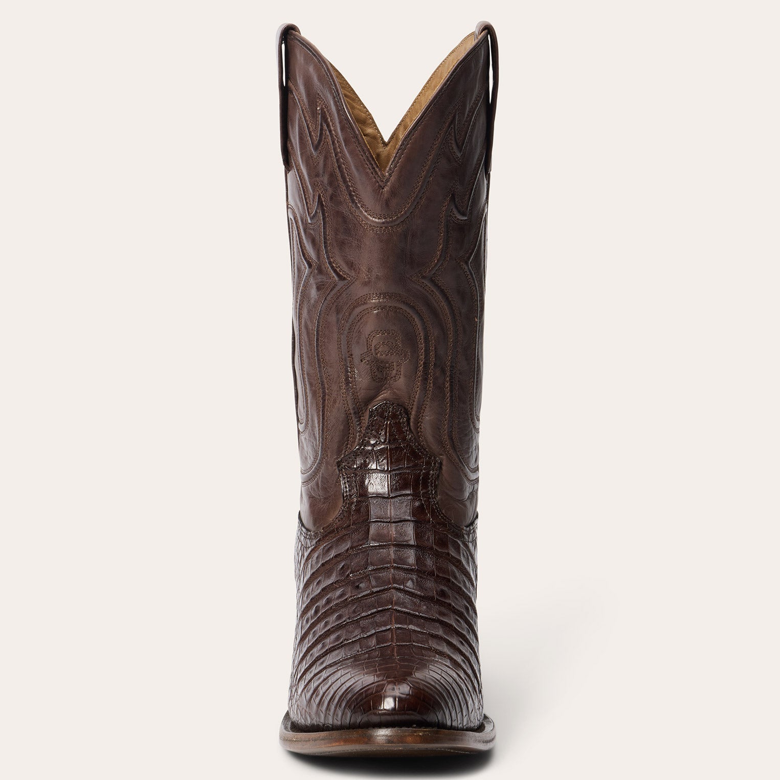 Holliday Caiman Boots Tobacco | Stetson