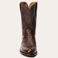 Austin Ostrich Roper Boots Tobacco | Stetson