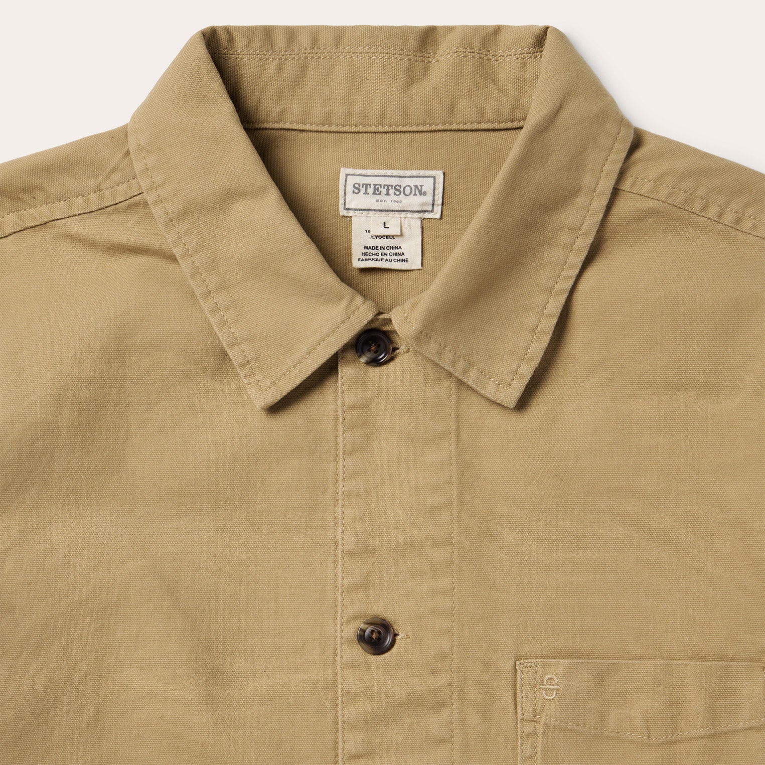 Three Pocket Shirt Jacket Tan | Stetson Men