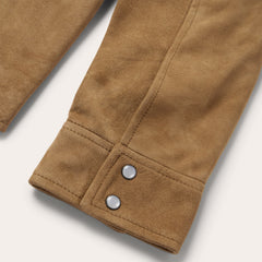 Suede Leather Shirt Jacket Brown | Stetson Men