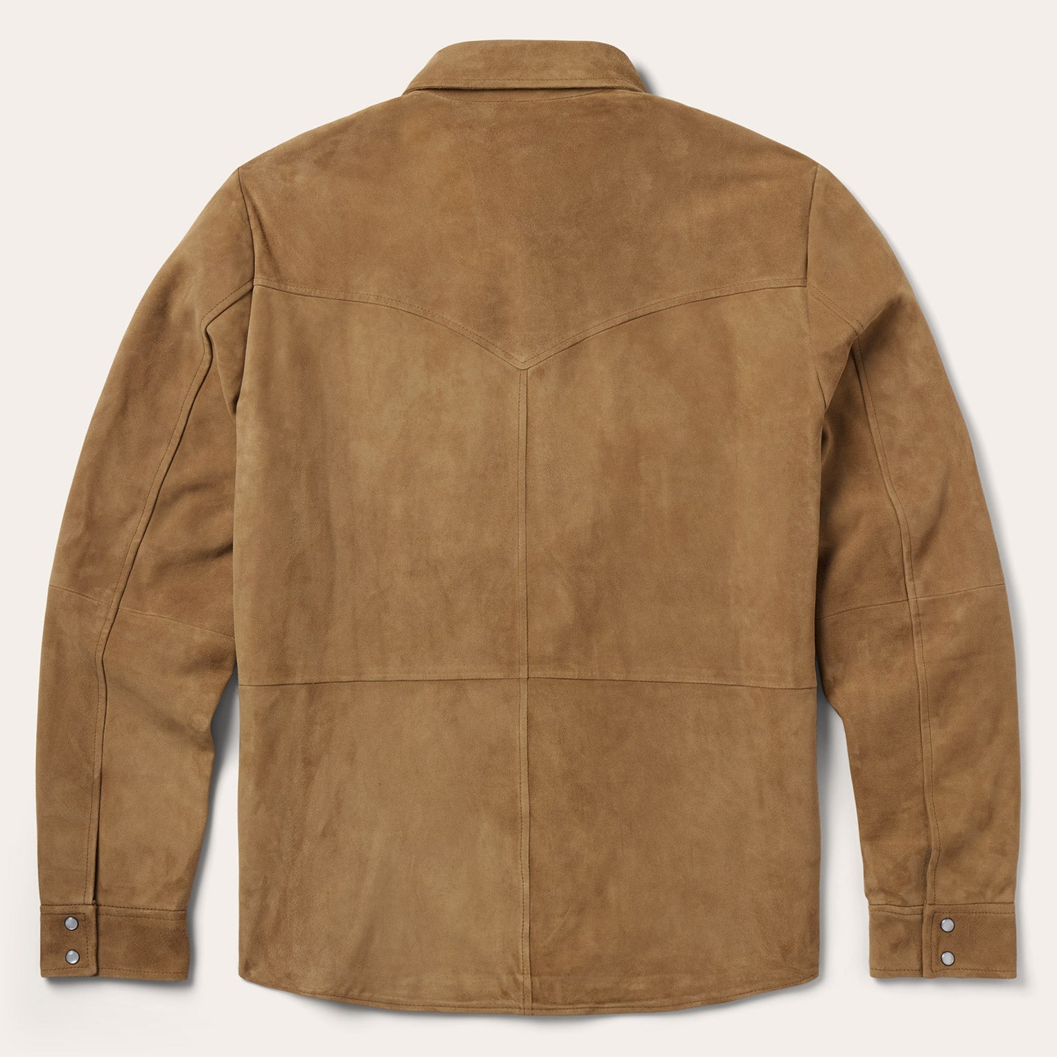 Suede Leather Shirt Jacket Brown | Stetson Men