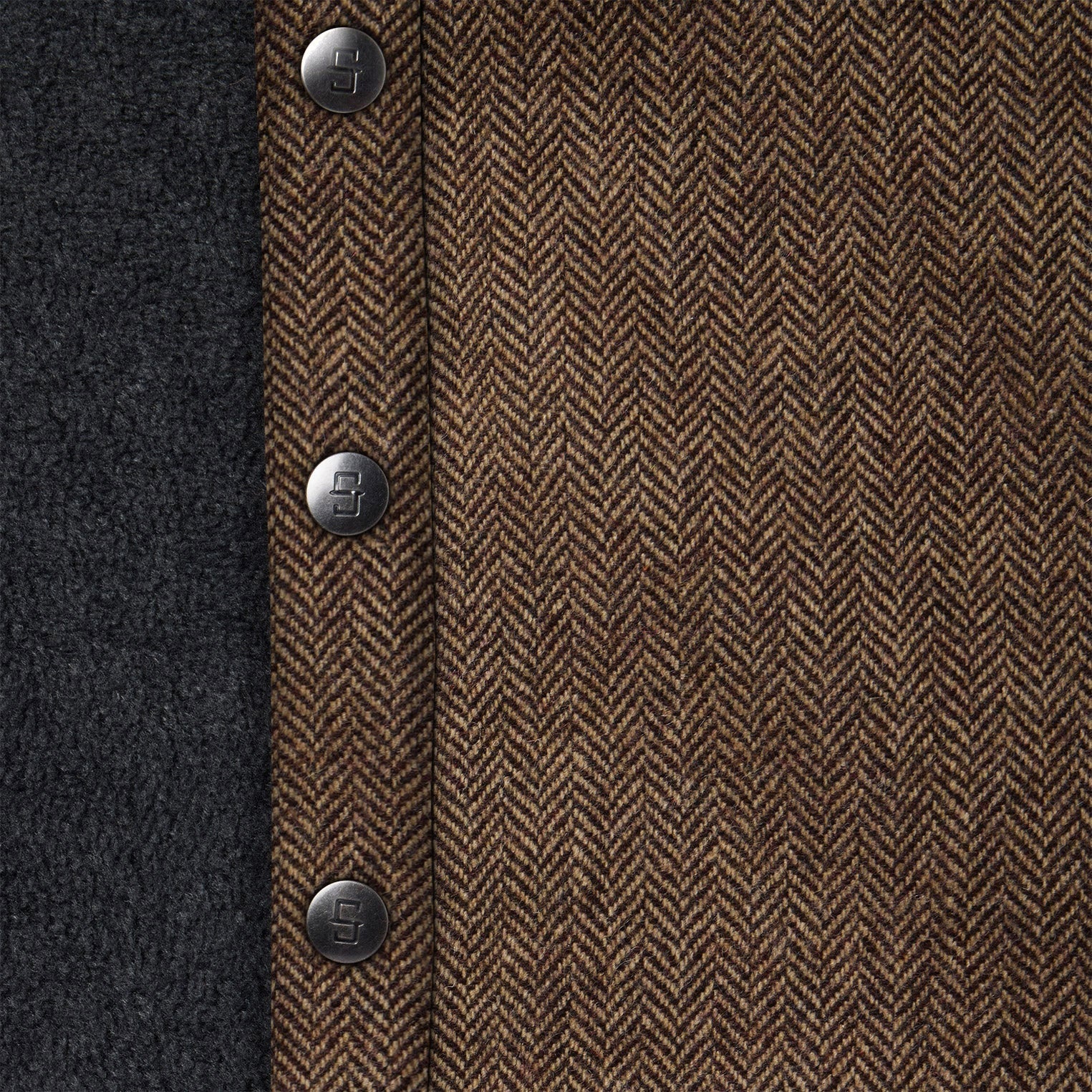 Herringbone Shirt Jacket Brown | Stetson Men