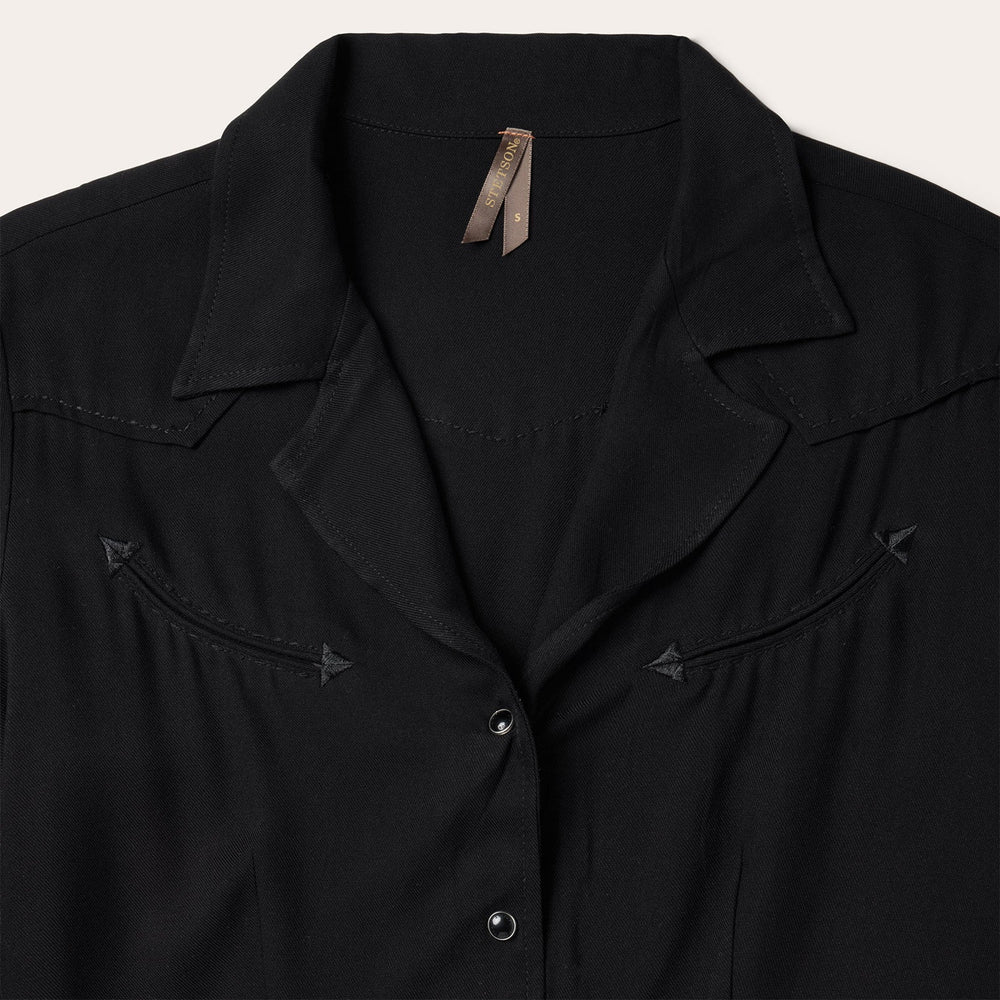 Twill Western Dress Black | Stetson Women