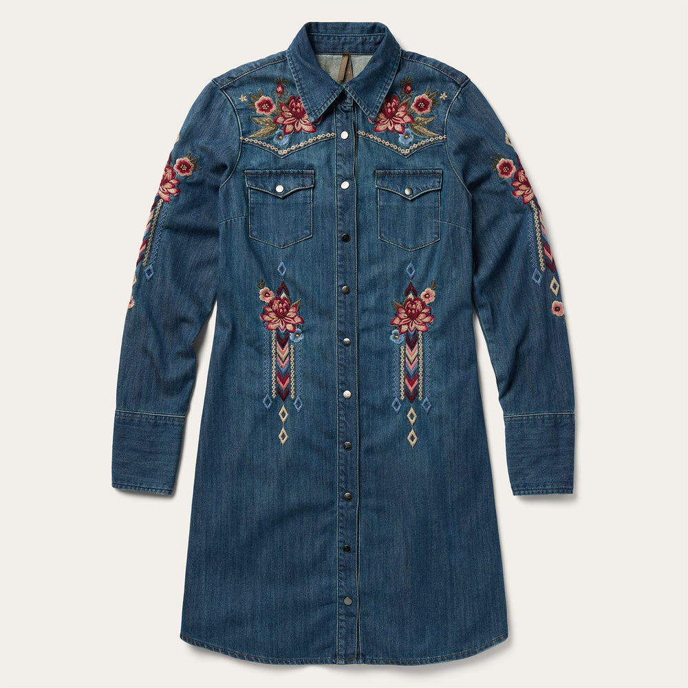Lavish Denim Shirt Dress Blue | Stetson Women