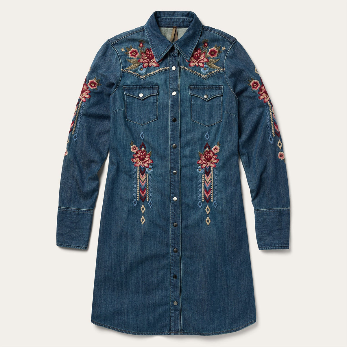 Lavish Denim Shirt Dress Blue | Stetson Women