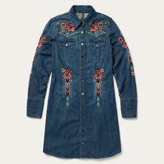 Lavish Denim Shirt Dress Blue | Stetson Women