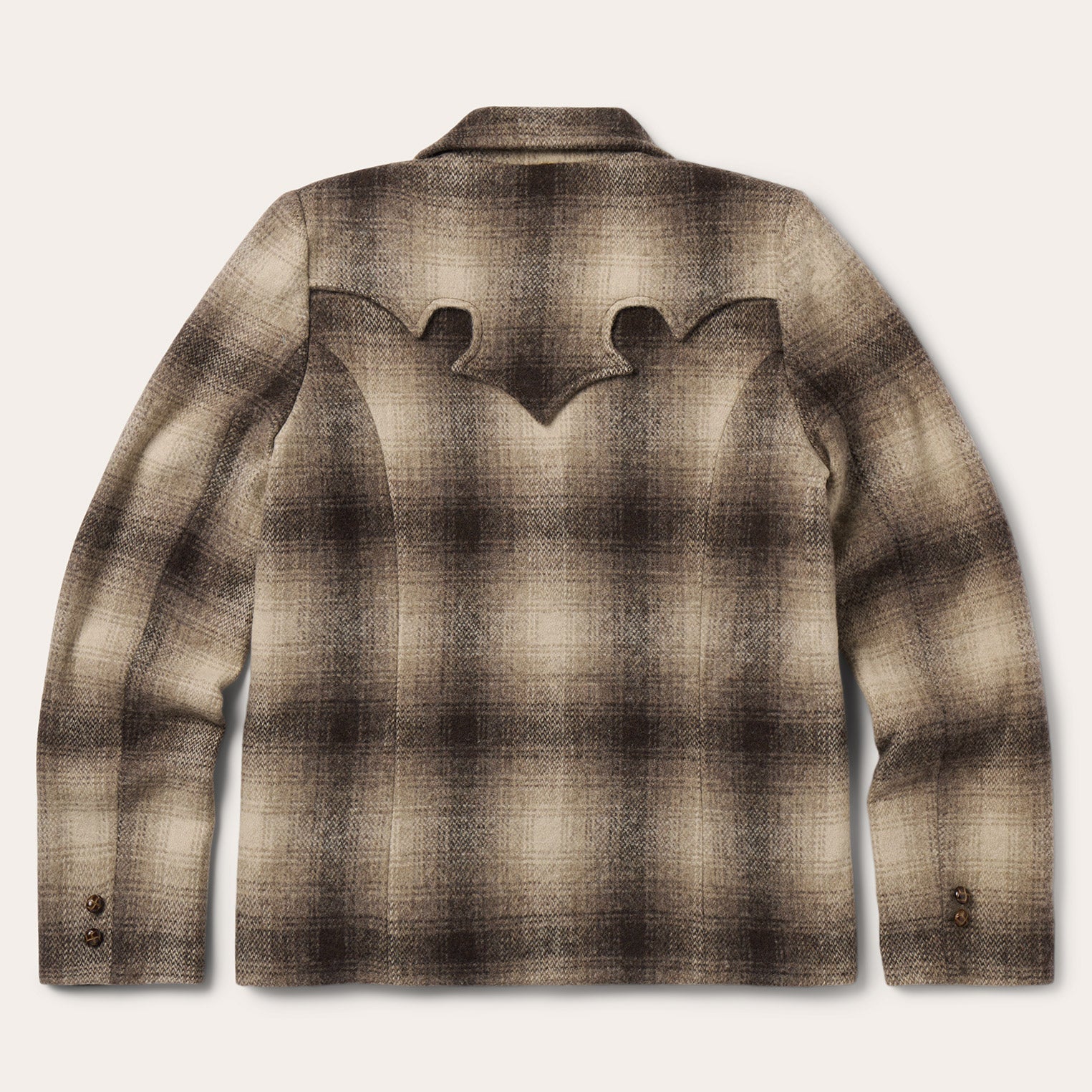 Wool Plaid Western Blazer Brown | Stetson Women