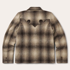 Wool Plaid Western Blazer Brown | Stetson Women