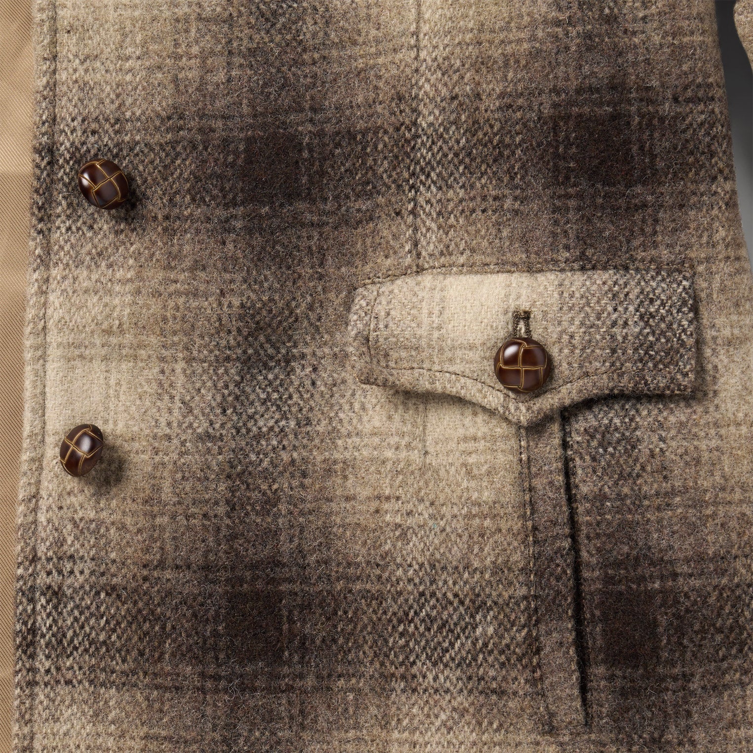 Wool Plaid Western Blazer Brown | Stetson Women