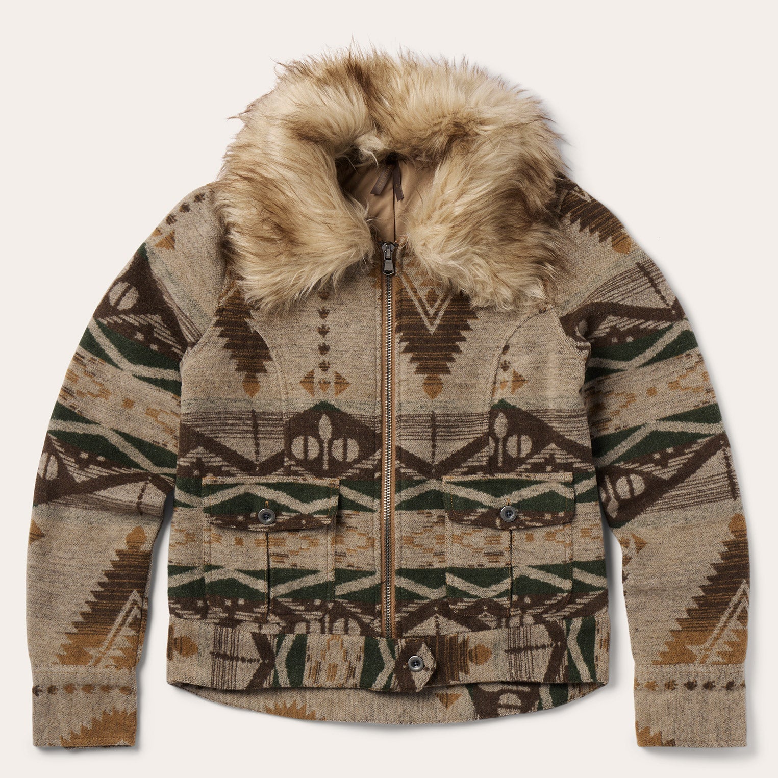 Southwestern Flannel Jacket Brown | Stetson Women