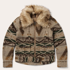 Southwestern Flannel Jacket Brown | Stetson Women