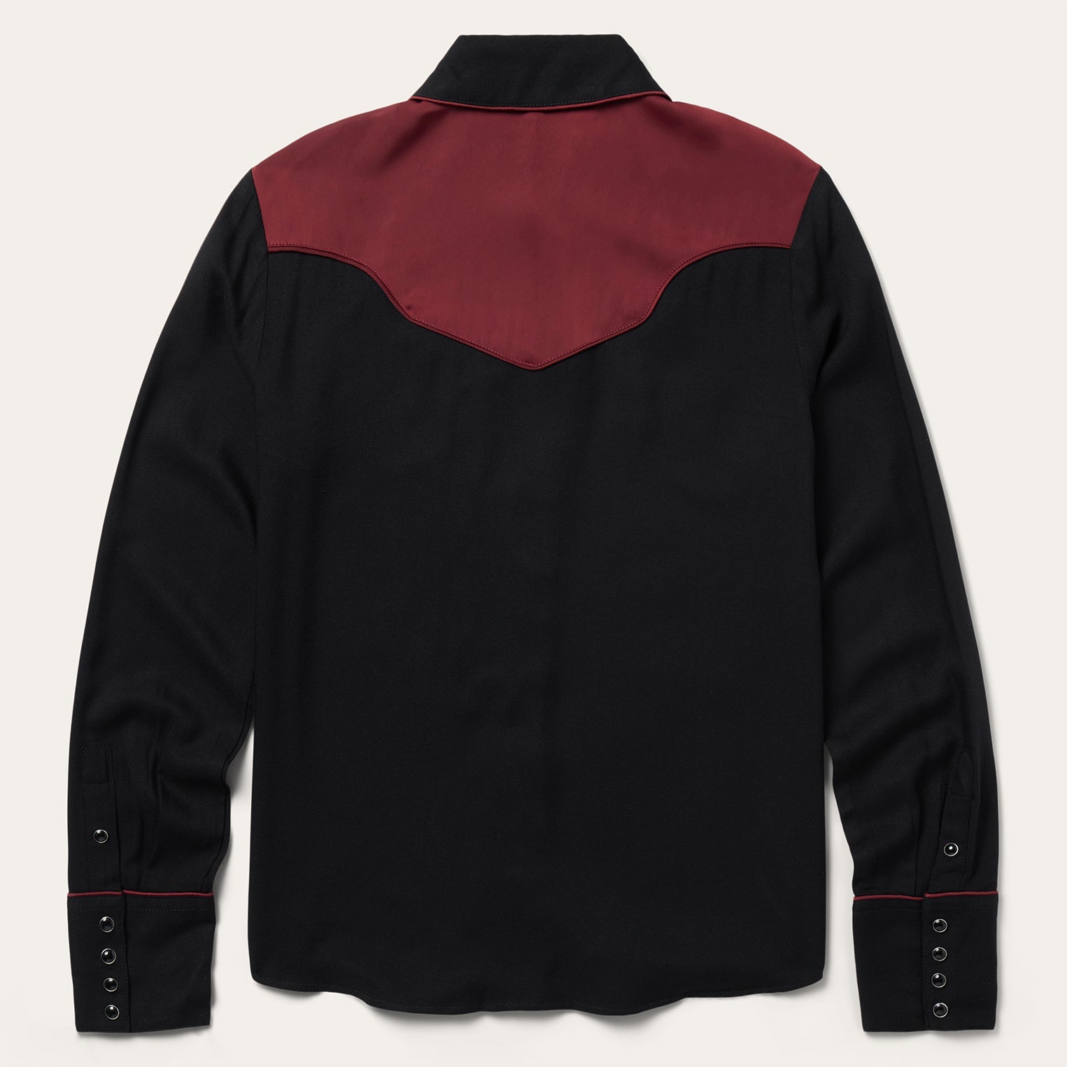 Piped Western Blouse Black | Stetson Women