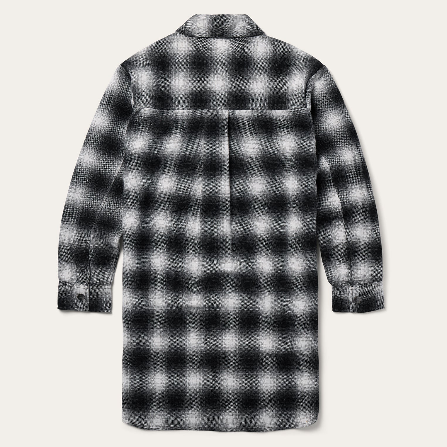 Ombre Oversized Shirt Jacket Black | Stetson Women