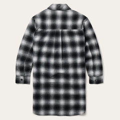 Ombre Oversized Shirt Jacket Black | Stetson Women