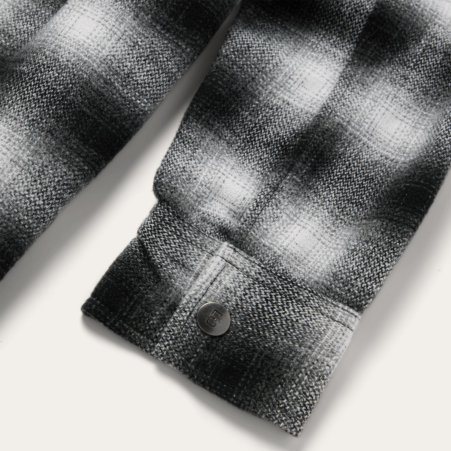 Ombre Oversized Shirt Jacket Black | Stetson Women