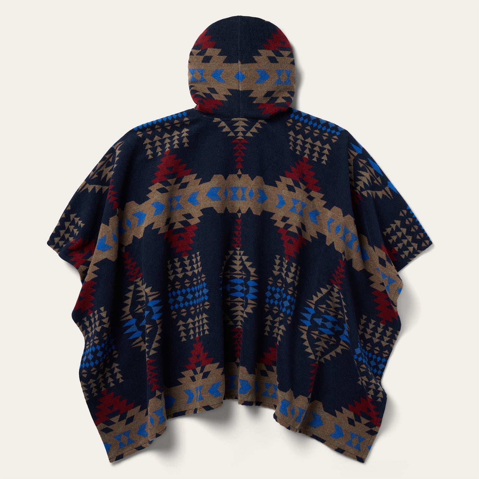 Hooded Serape Blanket Wrap Blue | Stetson Women