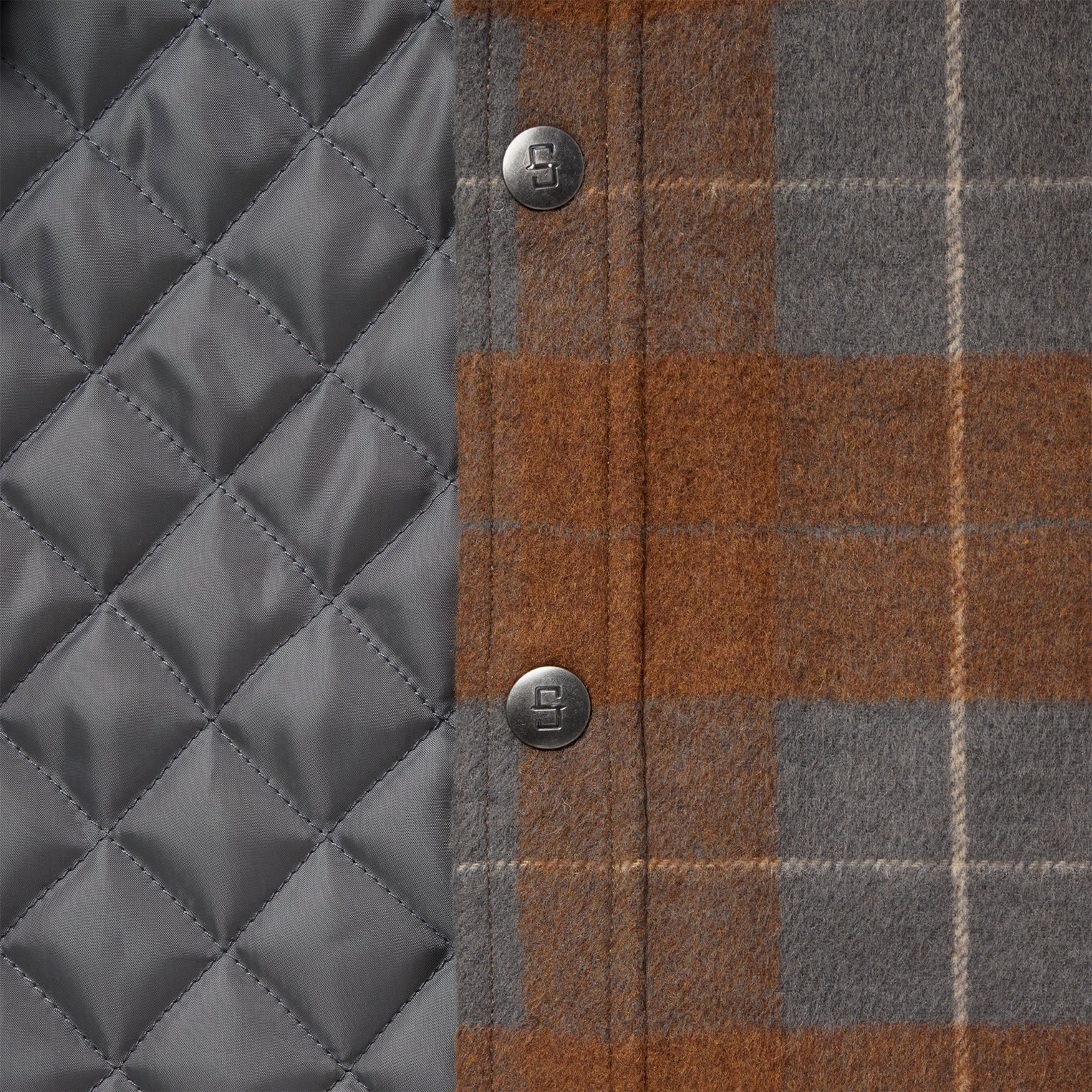 Plaid Western Shirt Jacket Brown | Stetson Men