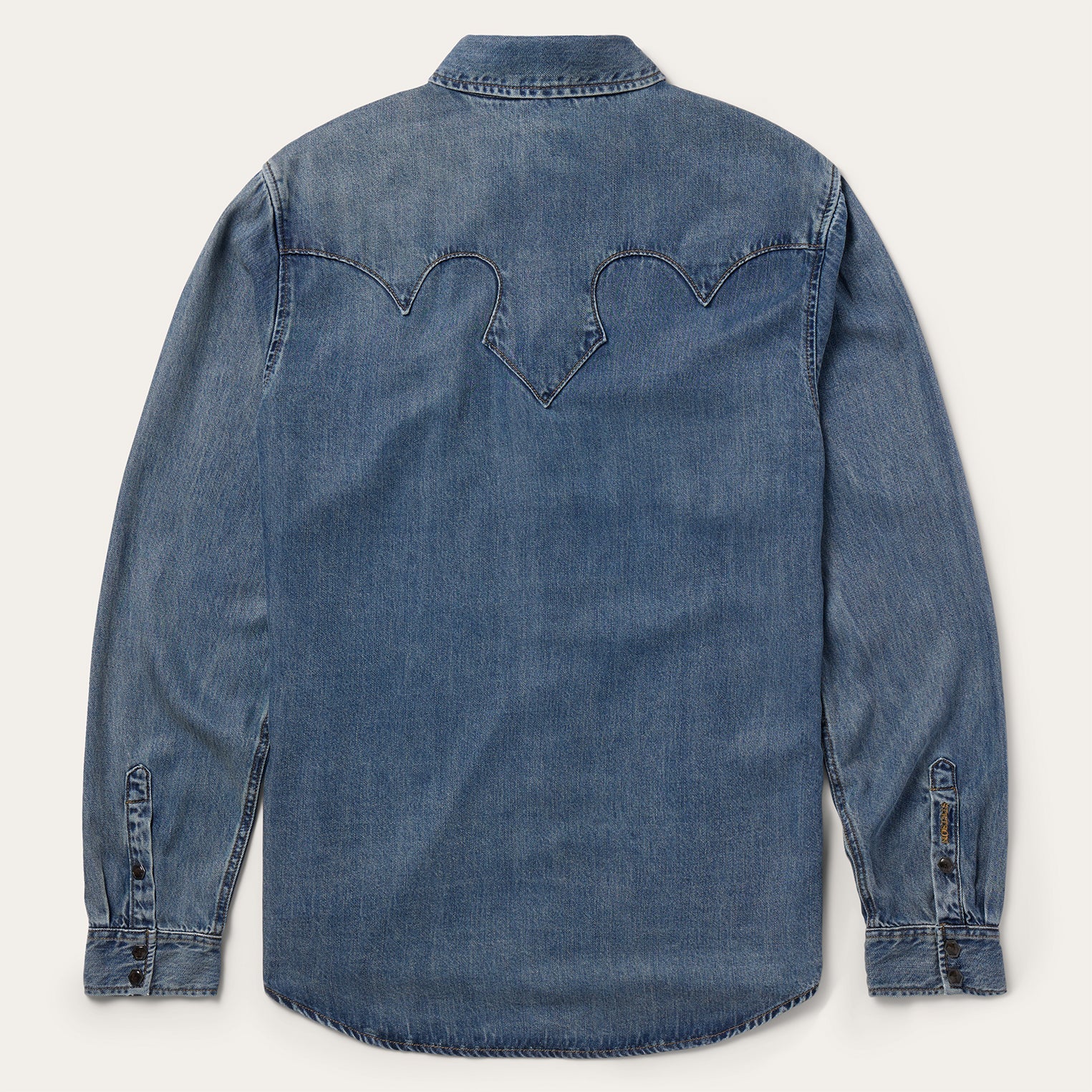 Retro Denim Western Shirt Blue | Stetson Men