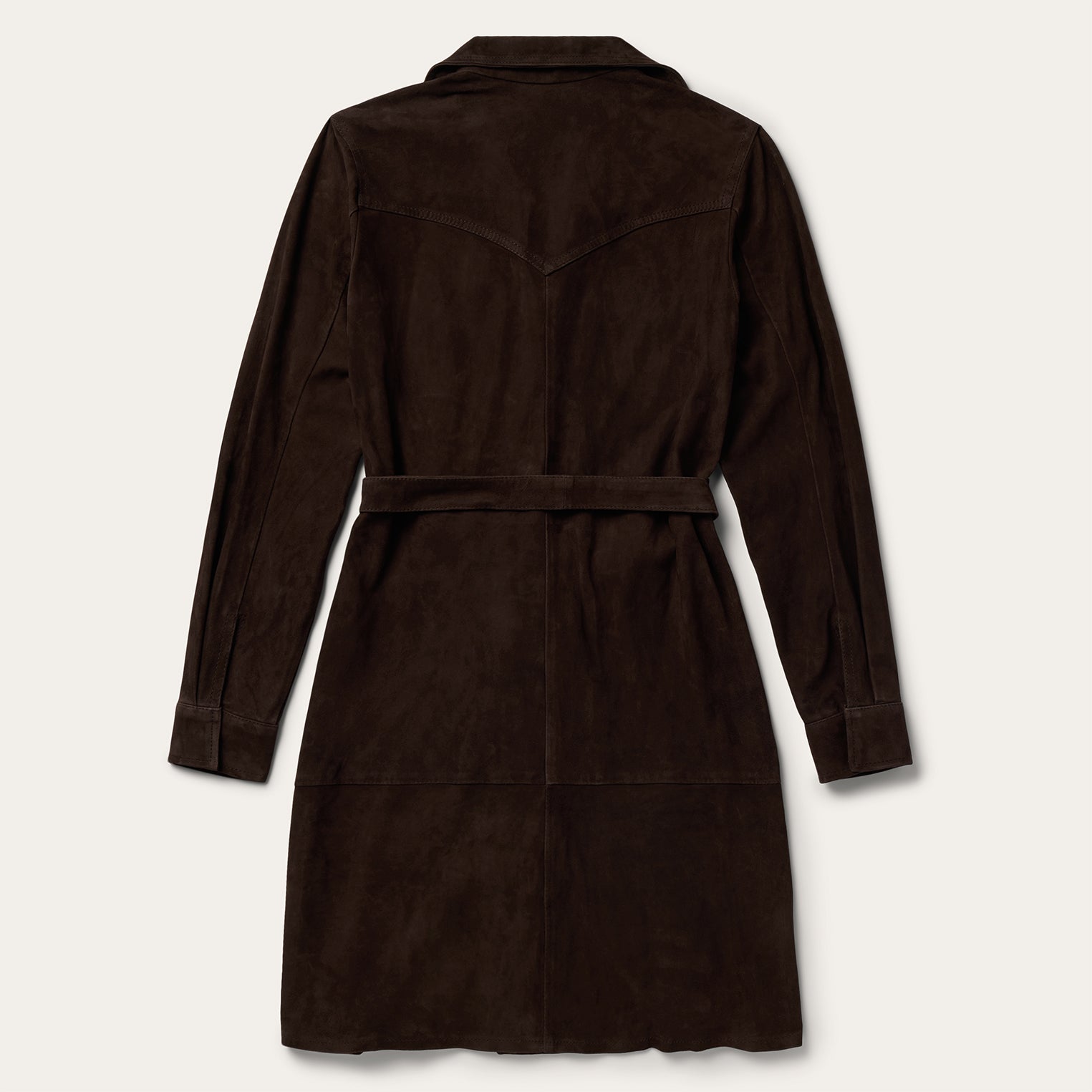 Lambskin Shirt Dress Brown | Stetson Women