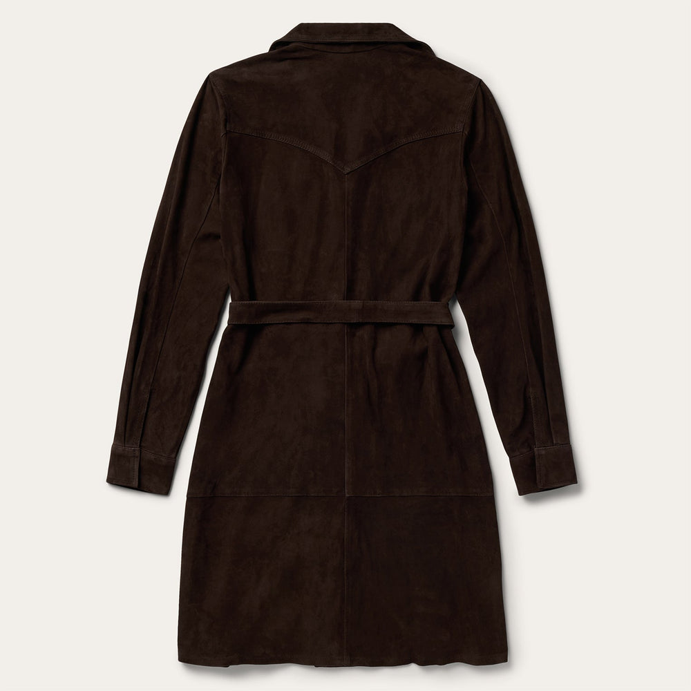 Lambskin Shirt Dress Brown | Stetson Women