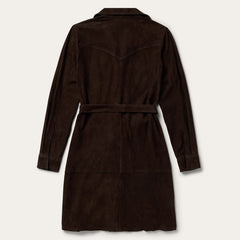 Lambskin Shirt Dress Brown | Stetson Women